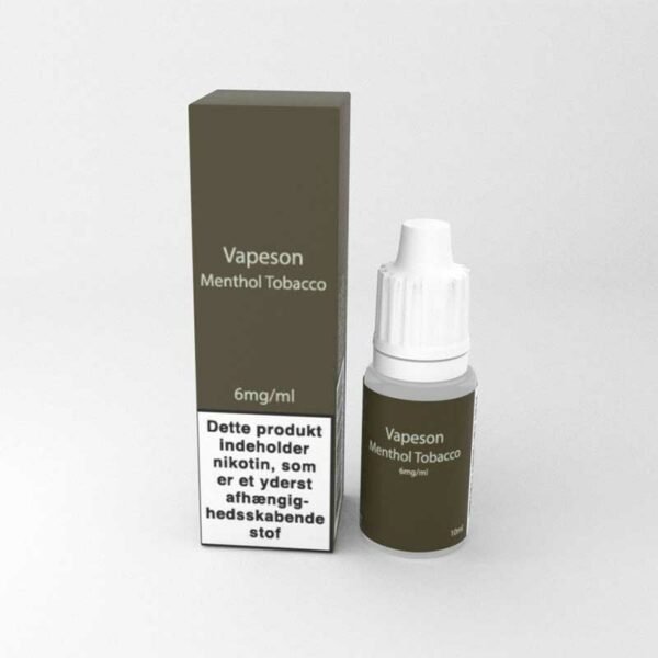 10ml Vapeson Menthol Tobacco PG50/VG50 - 6mg/ml