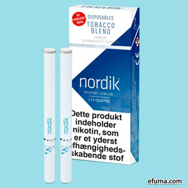 Nordik Nordik 16mg DISPOSABLES - Tobacco Flavour - Sweden E-Væsker>E-Væsker med nikotin
