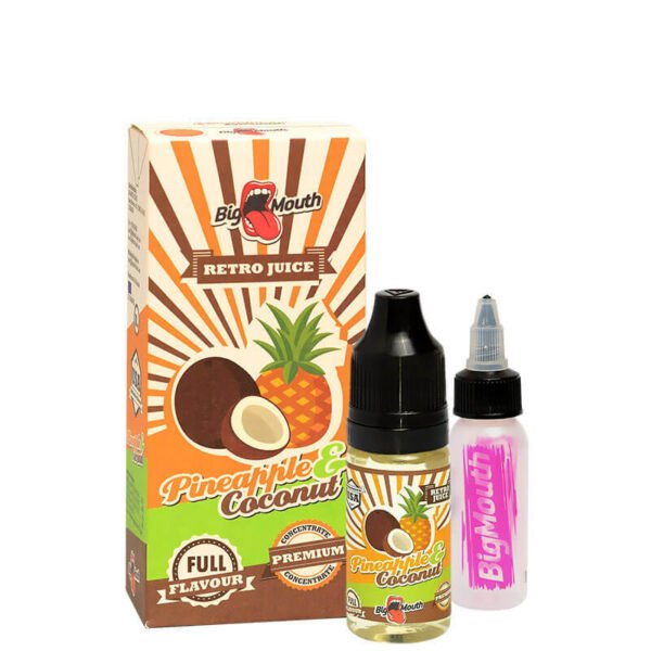 BigMouth Retro Juice - PINEAPPLE and COCONUT - 10ml E-Væsker>Aroma