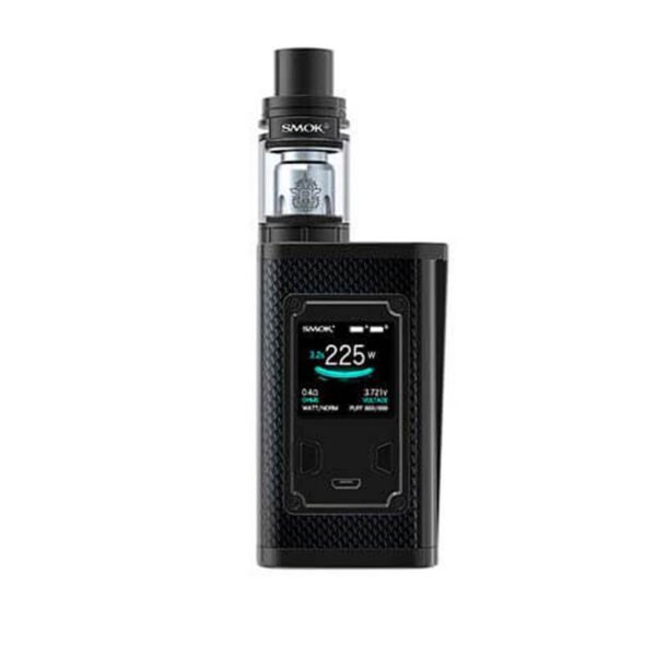 Smok 2ml Majesty Carbon Fiber 225W TC Kit with TFV8 X-Baby E-Cigaret