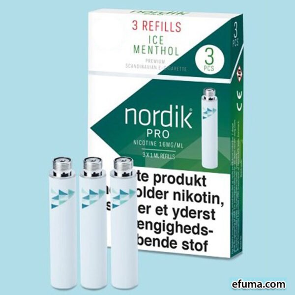 Nordik Nordik 16mg Pro Refills - Ice Menthol - Sweden E-Væsker>E-Væsker med nikotin